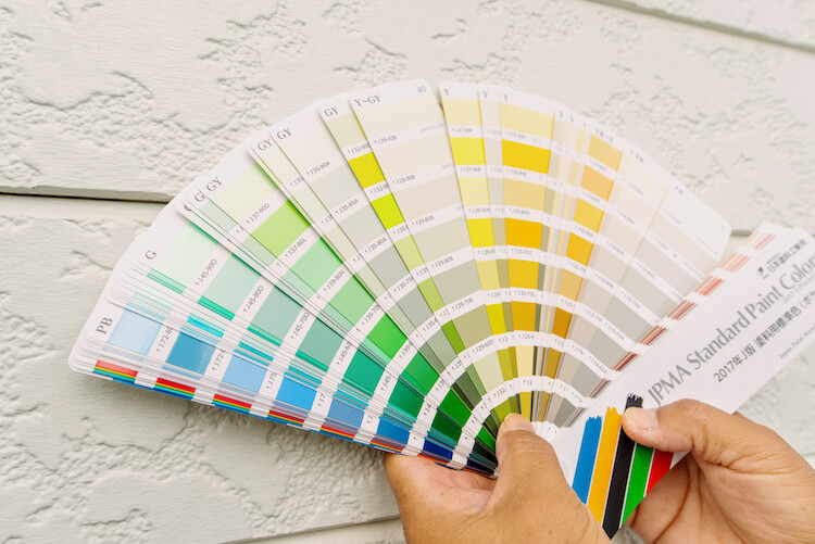 外壁のカラーサンプル